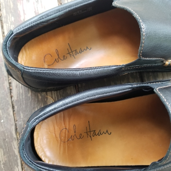 Cole Haan mens Tucker Venetian slip on moccasin leather shoe sz 10M - Picture 7 of 11